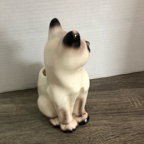 Vtg Mid Century Siamese Cat Planter - Picture 5 of 14